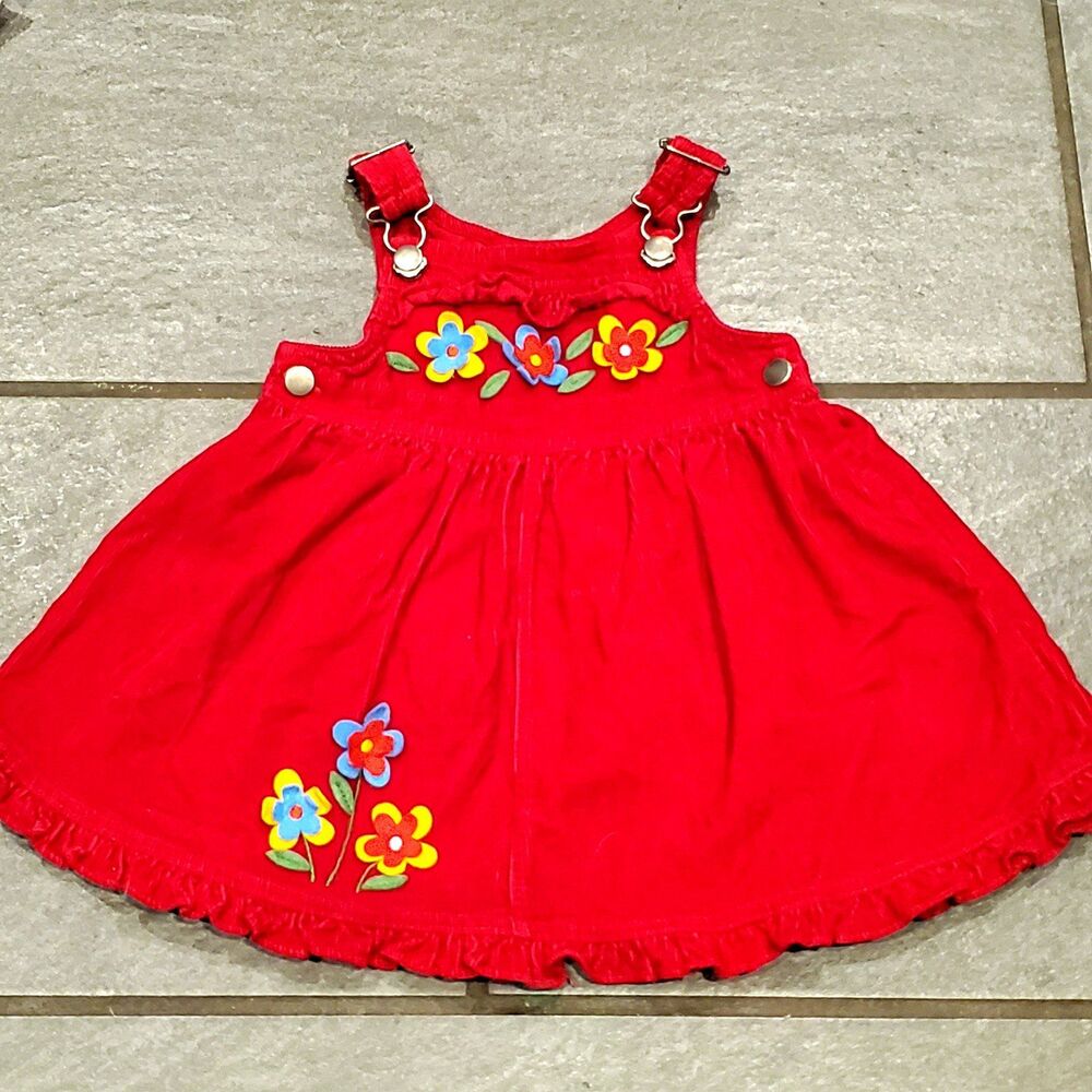 Vintage Samara 2T Corduroy overall dress